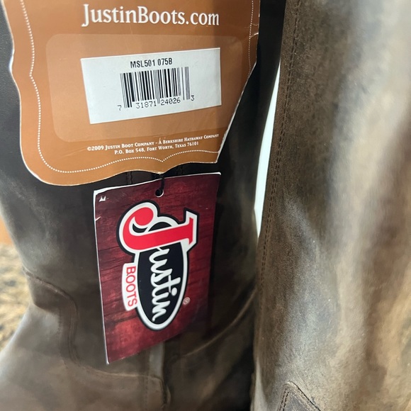 NWT Justin leather knee high boot 7.5 woman’s - Picture 4 of 11
